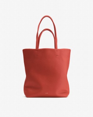 Cuyana Hoge Easy Tote Tassen Dames Donkerkoraal | FXN5912QQ