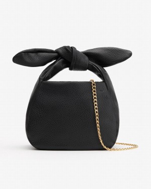 Cuyana Mini Bow Schoudertassen Dames Zwart | KHC6738KI