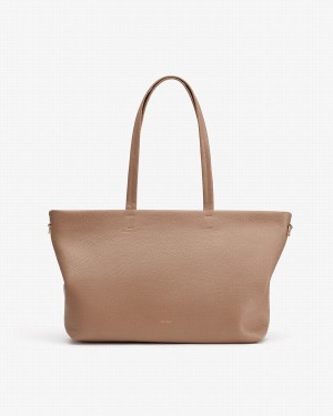 Cuyana Small Easy Rits Tote Tassen Dames Khaki | RUM8839GL