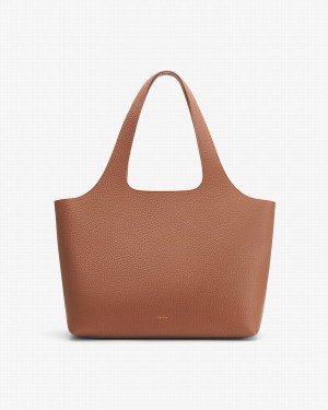 Cuyana System Tote Tassen Dames Bruin | LLP5461BU