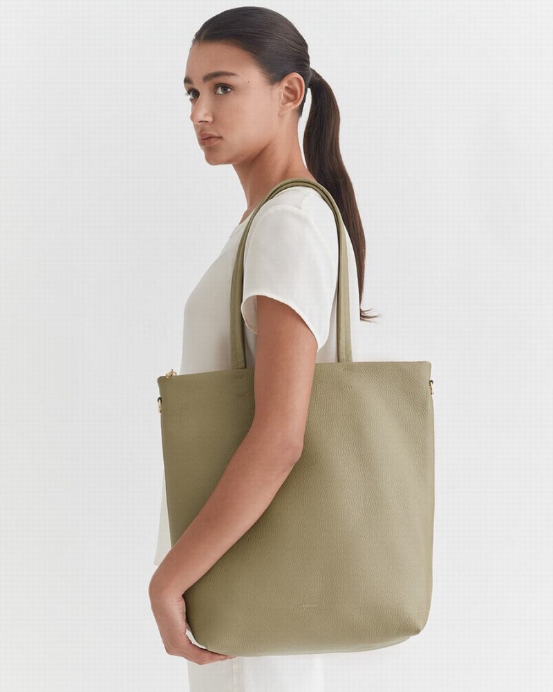 Cuyana Hoge Easy Rits Tote Tassen Dames Groen | EEL10060FZ