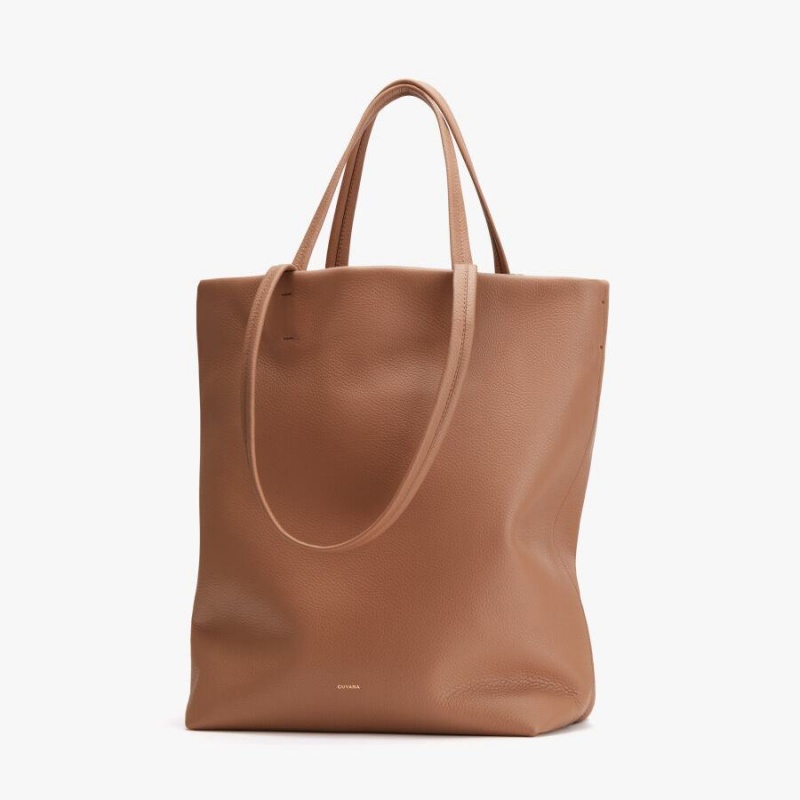 Cuyana Hoge Easy Tote Tassen Dames Bruin | OOQ4389ZC