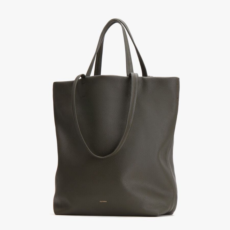 Cuyana Hoge Easy Tote Tassen Dames Donkergroen | QIR2257EB