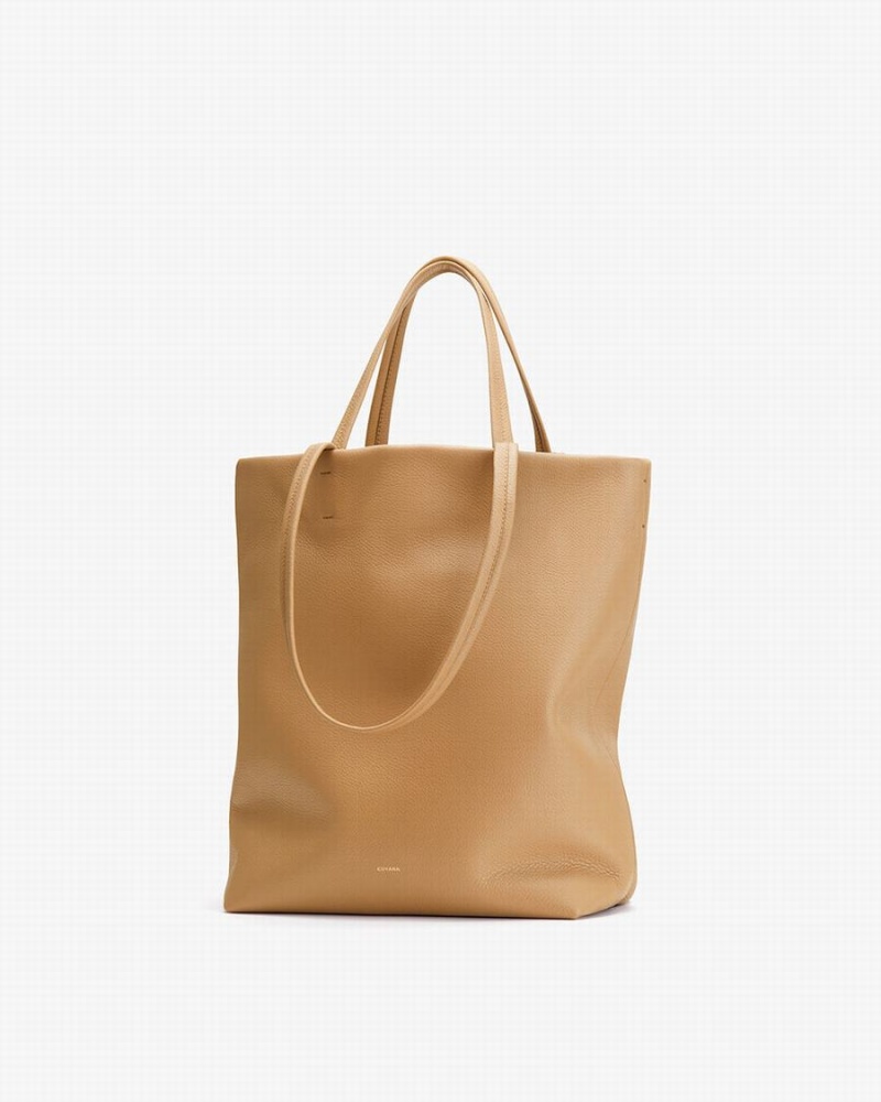 Cuyana Hoge Easy Tote Tassen Dames Geel Bruin | YSC8266TL