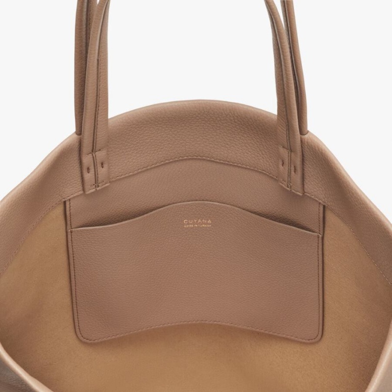 Cuyana Hoge Easy Tote Tassen Dames Khaki | YLS181RD