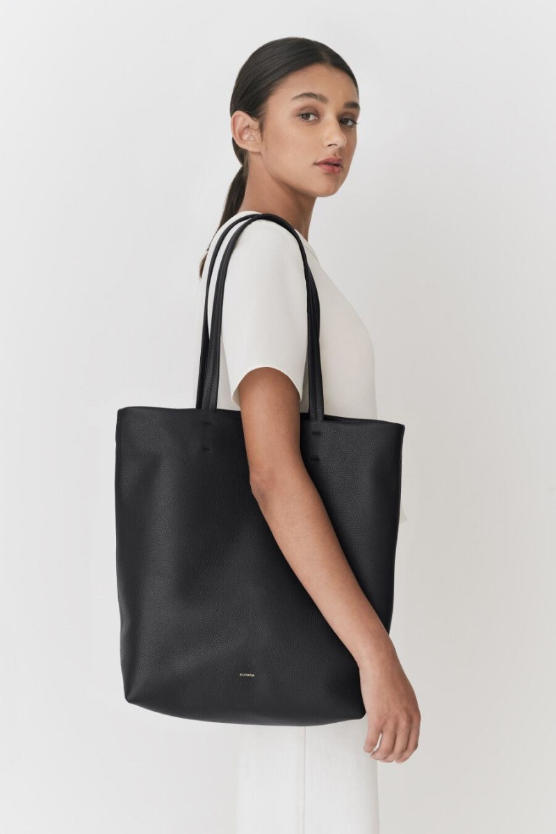 Cuyana Hoge Easy Tote Tassen Dames Zwart | YDP7066QY