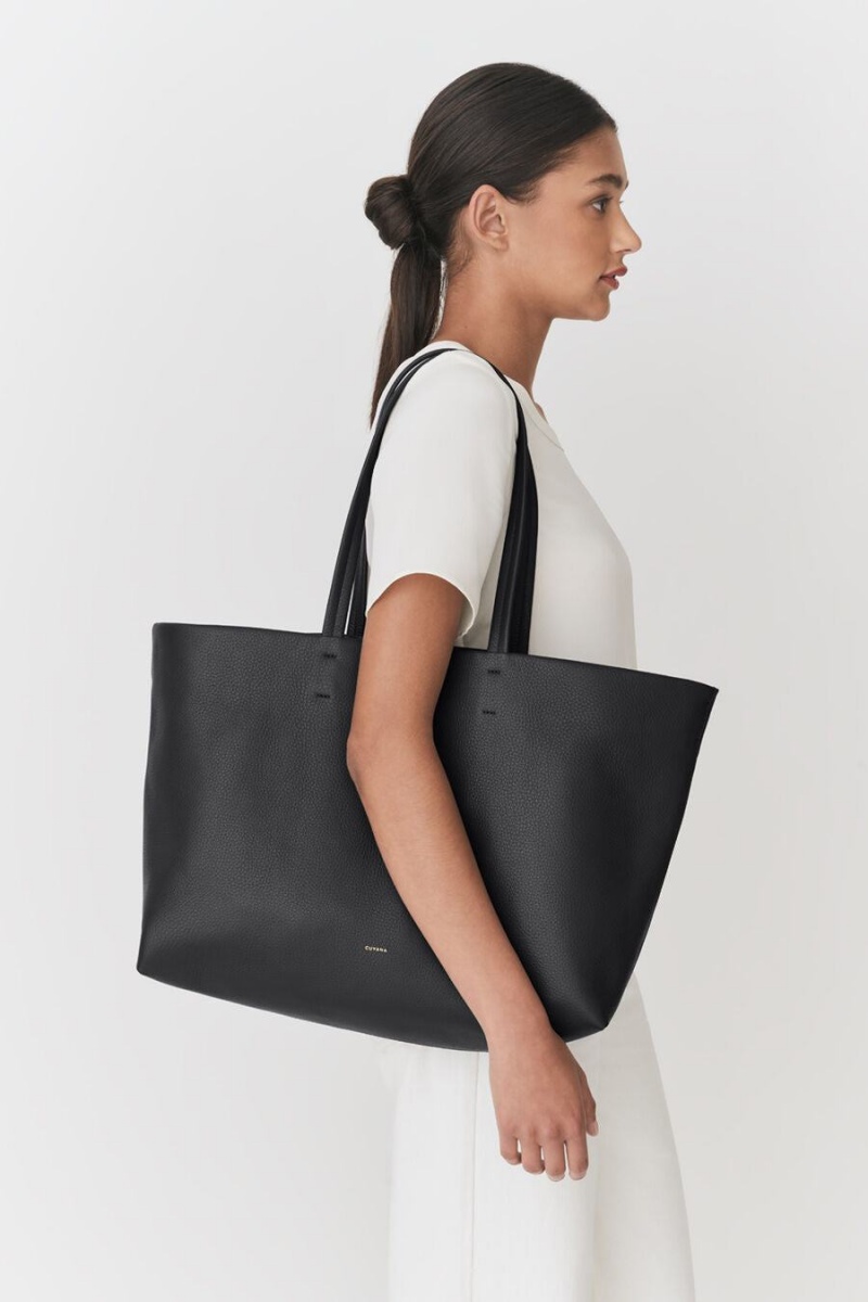 Cuyana Klassieke Easy Tote Tassen Dames Zwart | MVK4869ET