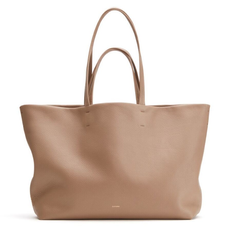 Cuyana Klassieke Easy Tote Tassen Dames Khaki | CSL761EP