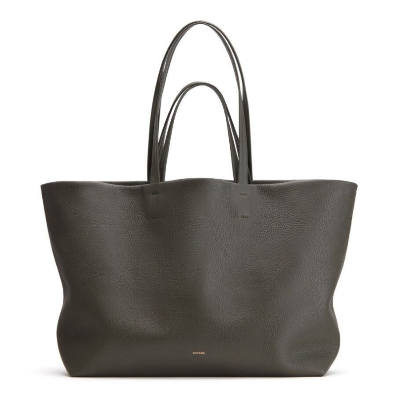 Cuyana Klassieke Easy Tote Tassen Dames Donkergroen | YRZ2455UL