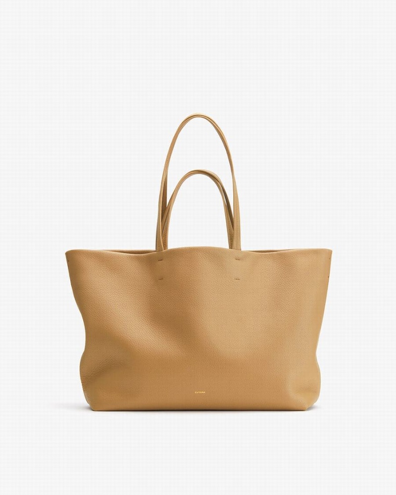 Cuyana Klassieke Easy Tote Tassen Dames Lichtbruin | GBZ2110IE