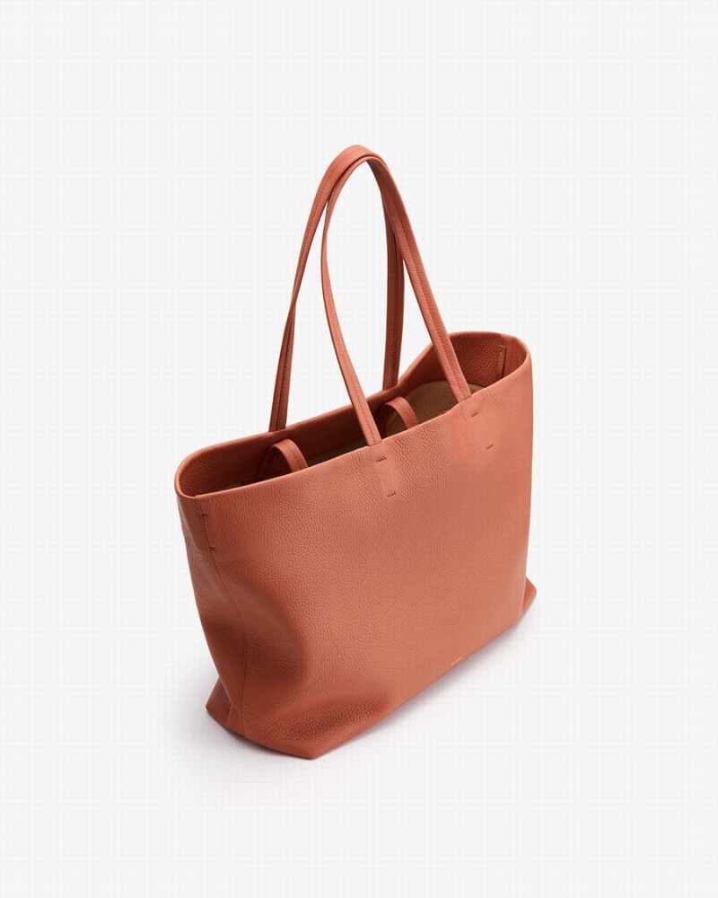 Cuyana Klassieke Easy Tote Tassen Dames Rood Bruin | XUC1830AJ