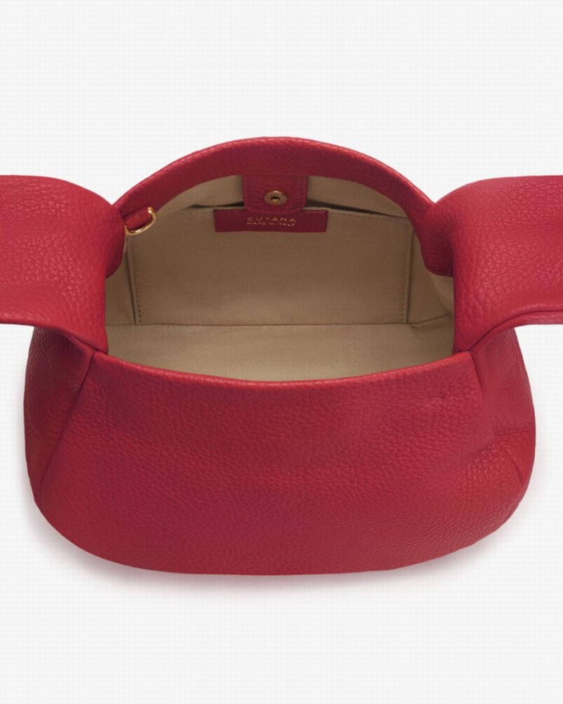 Cuyana Mini Bow Schoudertassen Dames Roze Rood | VIQ2067LT