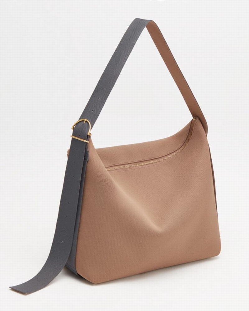 Cuyana Oversized Sling Crossbodytassen Dames Khaki | TWK2057PI