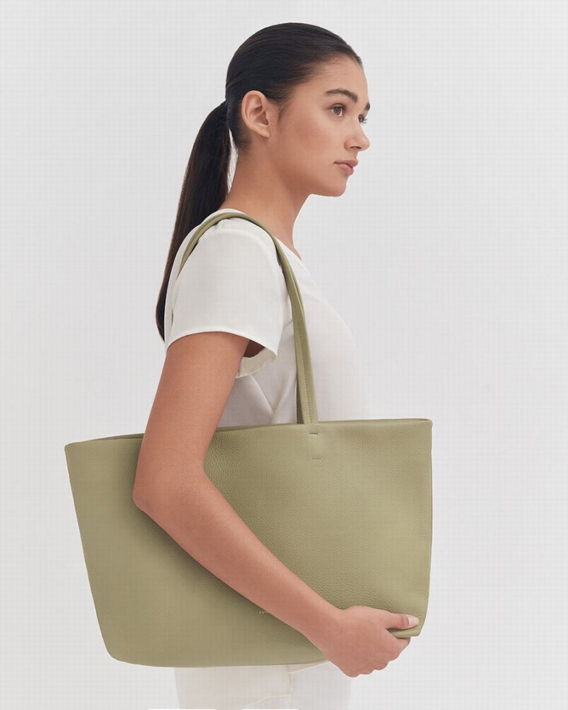 Cuyana Small Easy Tote Tassen Dames Groen | AJJ4854AP