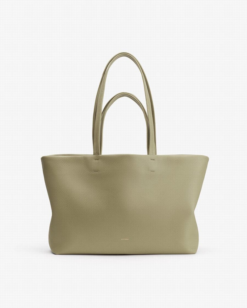 Cuyana Small Easy Tote Tassen Dames Groen | AJJ4854AP