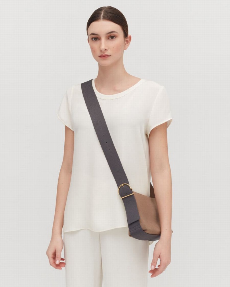 Cuyana Small Sling Crossbodytassen Dames Khaki | ZQF5025AA