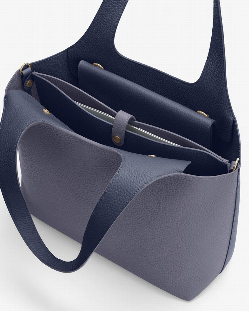 Cuyana System Tote Tassen Dames Donkerblauw | ZNQ9454LL