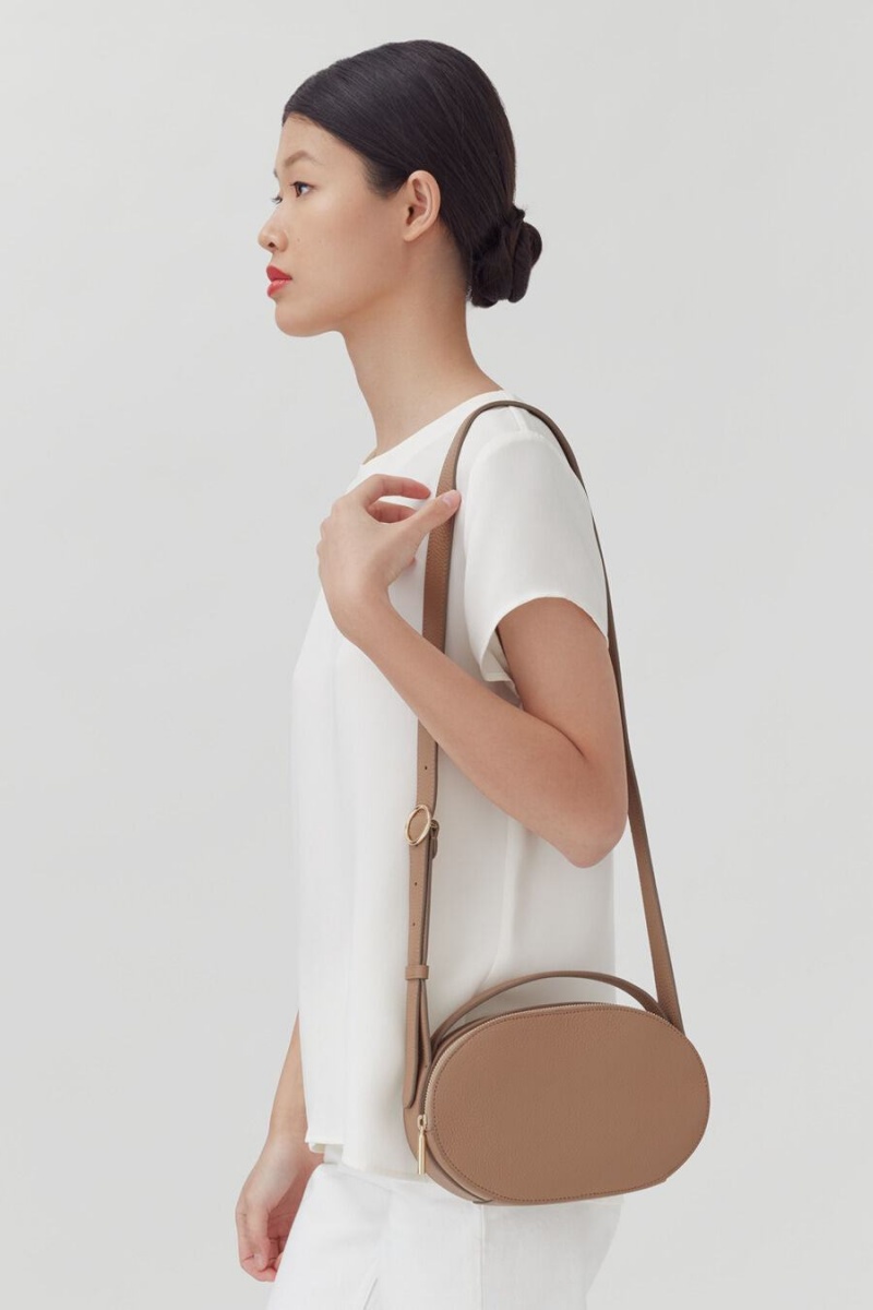 Cuyana Top Handle Crossbodytassen Dames Khaki | SSD9124NS